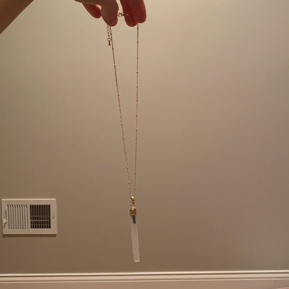 White selenite necklace ✨ gold chain - Picture 6 of 6